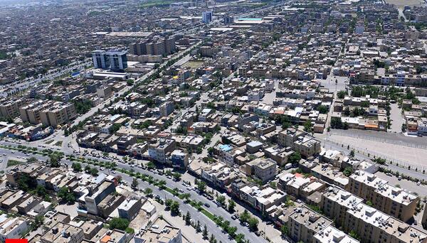 عکس هوایی قدیمی مشهد