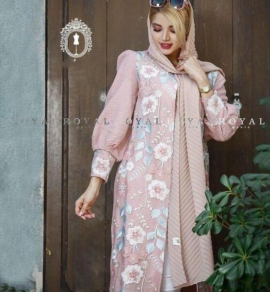 عکس مانتو جدید رنگ روشن