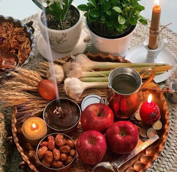 عکس ایده هفت سین روی سینی