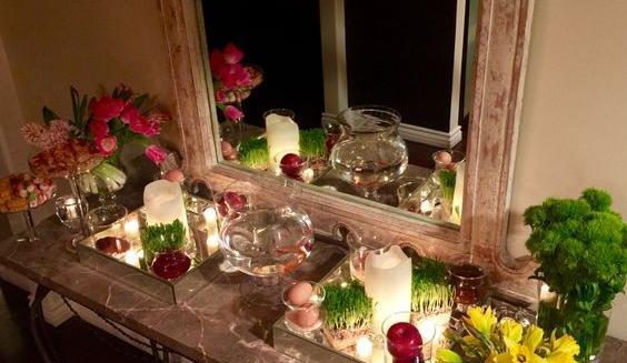 عکس ایده هفت سین روی سینی