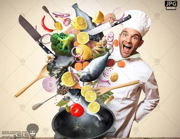 عکس غذا آشپز