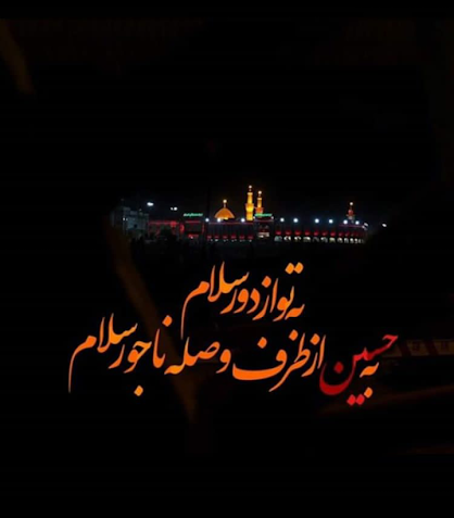 عکس نوشته حسین آقام همه میرن تو میمونی برام