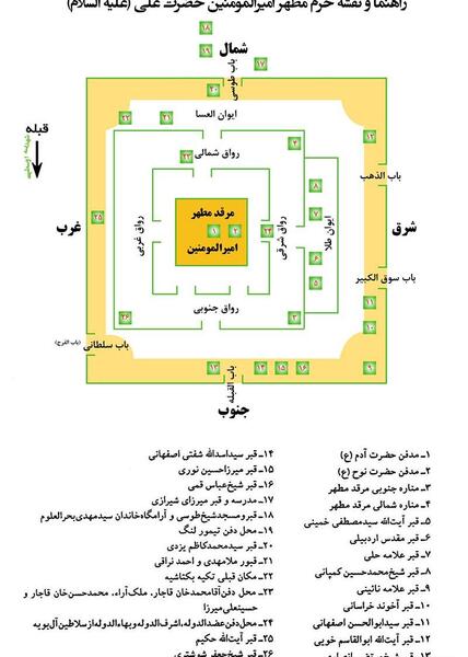 عکس ناودان طلا حرم حضرت علی