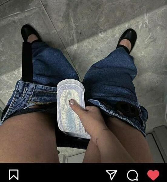 عکس جدید ریحانه پارسا با نوار بهداشتی