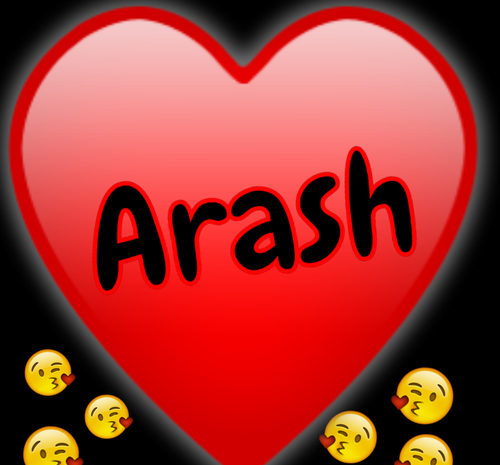 عکس نوشته آرش به انگلیسی