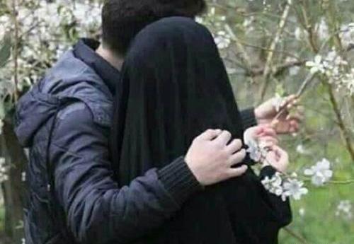 عکس عاشقانه دونفره چادری
