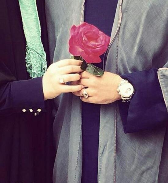 عکس عاشقانه دونفره چادری