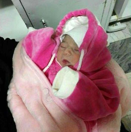 عکس نوزاد تازه متولد شده دختر