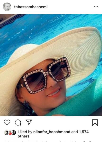 عکس بی حجاب تبسم هاشمی