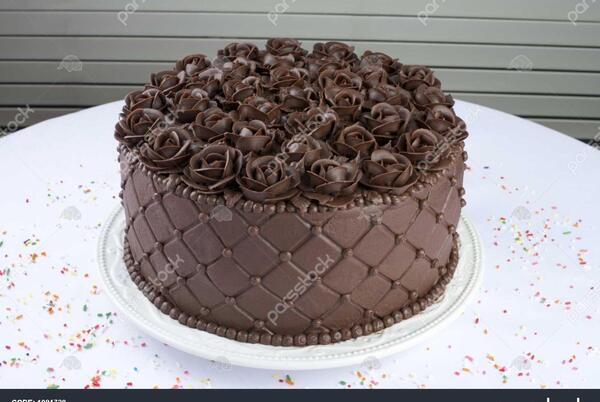 عکس کیک گل رز