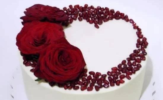 عکس کیک گل رز