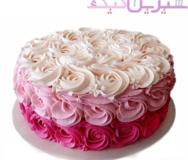 عکس کیک گل رز