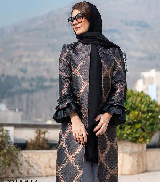 عکس مدل مانتو ژاکارد در اینستا