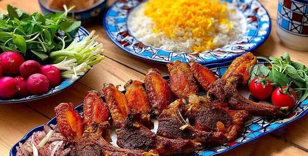 عکس چلو کباب شیشلیک
