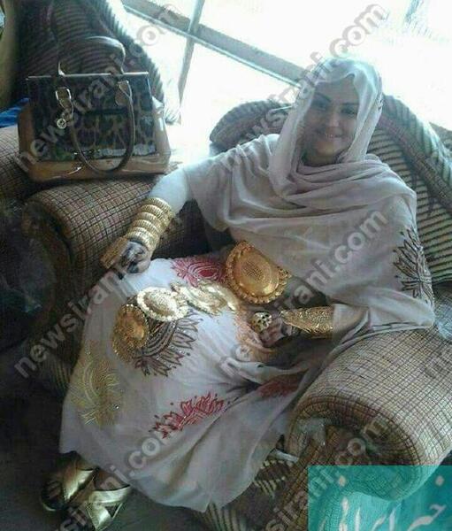 عکس عروس طلاپوش