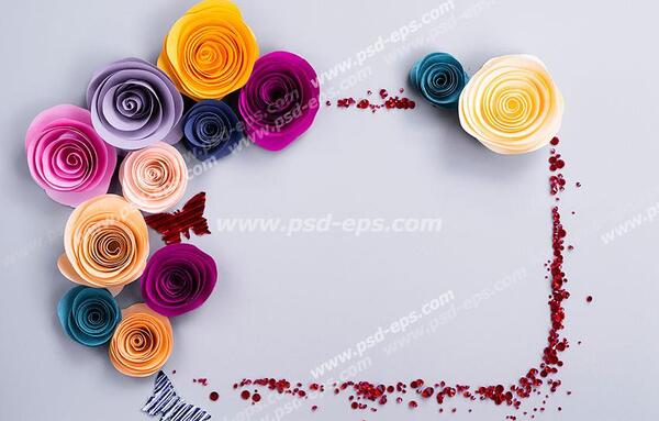 عکس حاشیه گل های زیبا