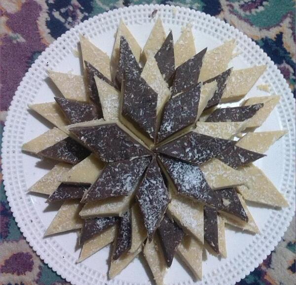 عکس حلوا دو رنگ