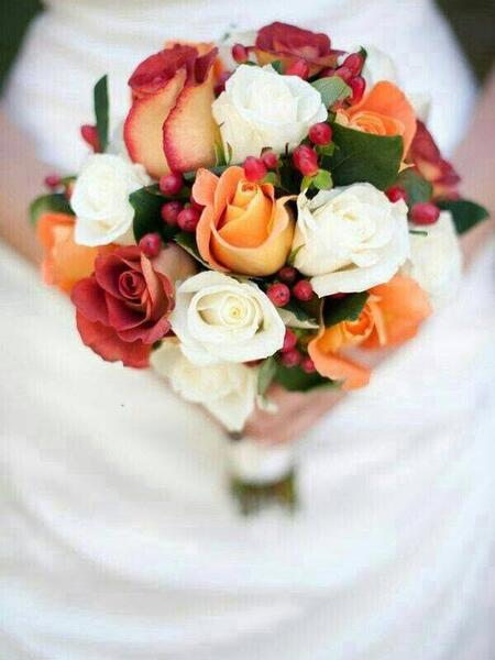 عکس دسته گل پاییزی عروس