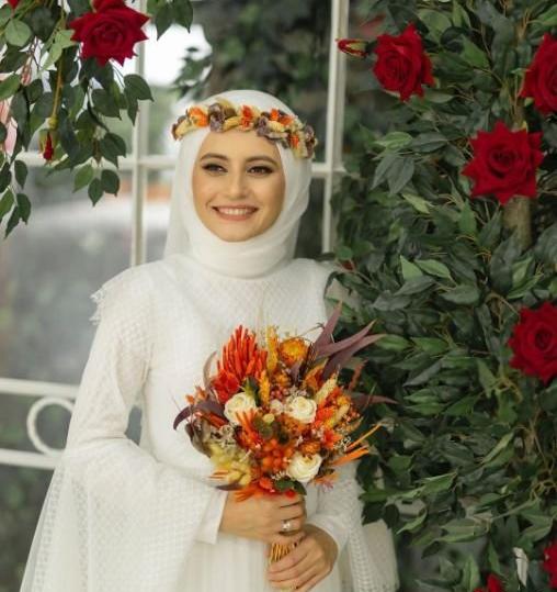 عکس دسته گل پاییزی عروس