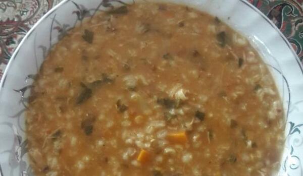 عکس سوپ جو خانگی