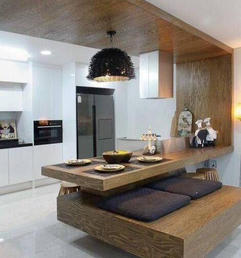 عکس ایده برای اپن آشپزخانه