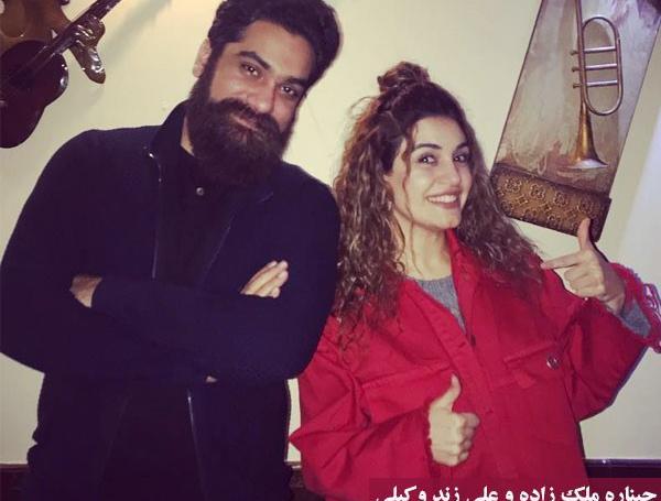 عکس رضا ملک زاده و همسرش