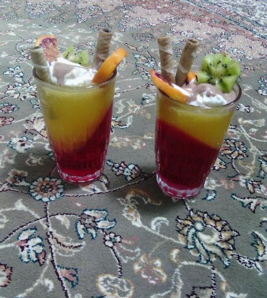 عکس ژله بستنی در لیوان