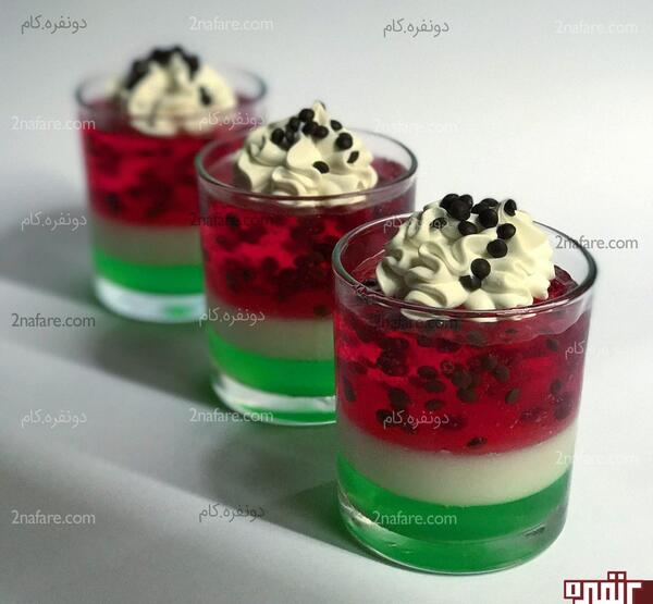 عکس ژله لیوانی شیک