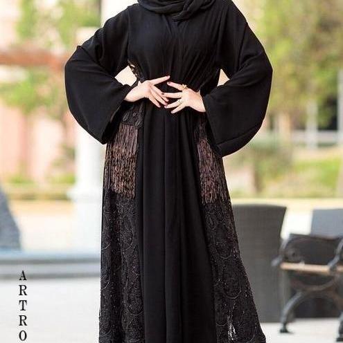 عکس مدل جدید مانتو بلند عبایی