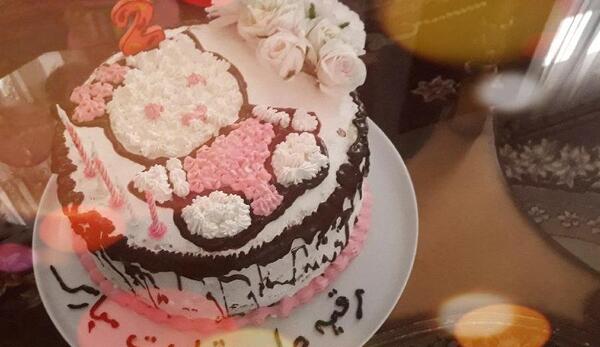 عکس کیک رقیه جان تولدت مبارک