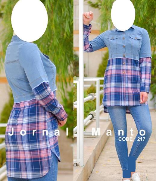 عکس مدل مانتو چهارخونه اینستاگرام