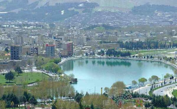 عکس هوایی دریاچه کیو