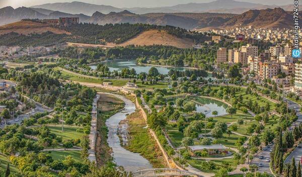 عکس هوایی دریاچه کیو