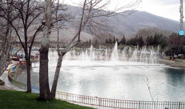 عکس هوایی دریاچه کیو