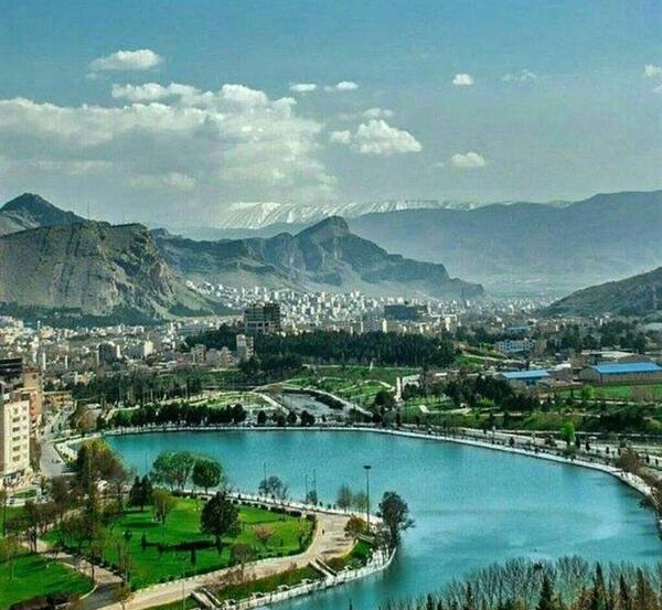 عکس هوایی دریاچه کیو
