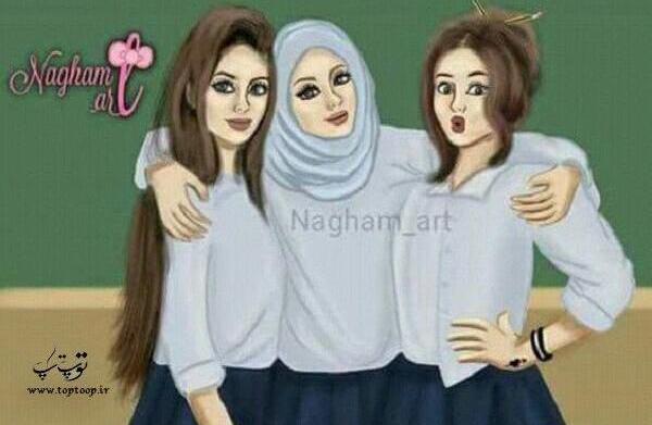 عکس پروفایل سه دختر با حجاب