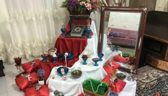 عکس سفره هفت سین قرمز