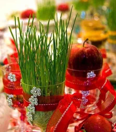 عکس سفره هفت سین قرمز