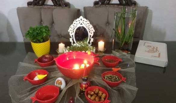 عکس سفره هفت سین قرمز