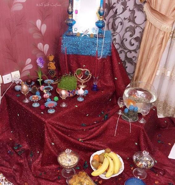 عکس سفره هفت سین قرمز