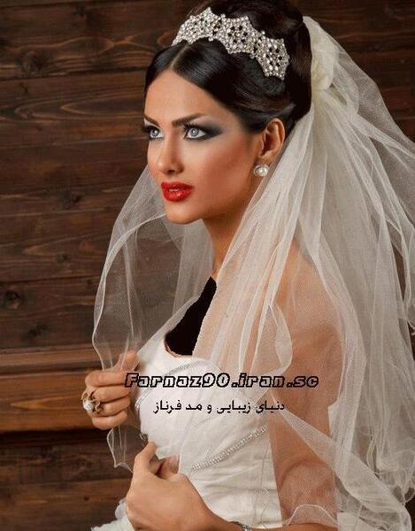 عکس عروس چشم عسلی