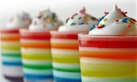 عکس ژله بستنی چند رنگ