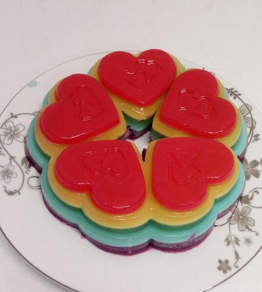 عکس ژله بستنی چند رنگ