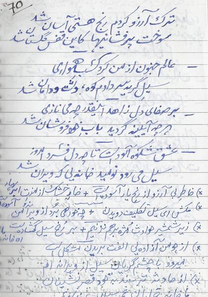 عکس نوشته ترک آرزو کردم رنج هستى آسان شد