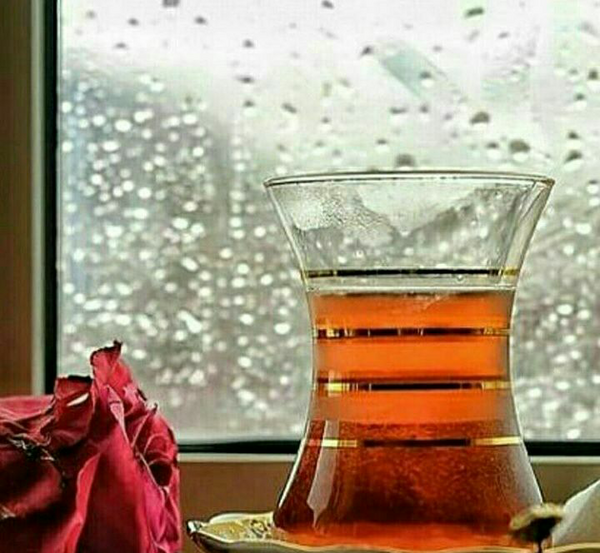عکس باران چای