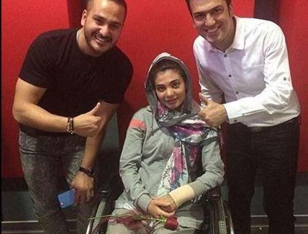 عکس حامد آهنگی با همسر و پسرش
