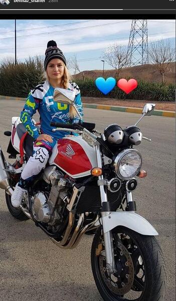 عکس های بهناز شفیعی موتور سوار