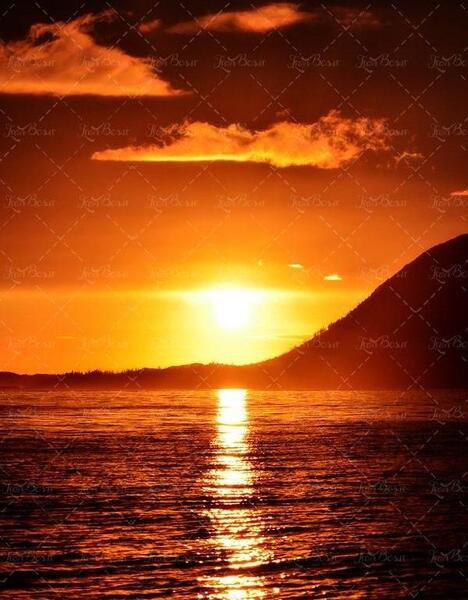 عکس تصویر زمینه غروب ساحل