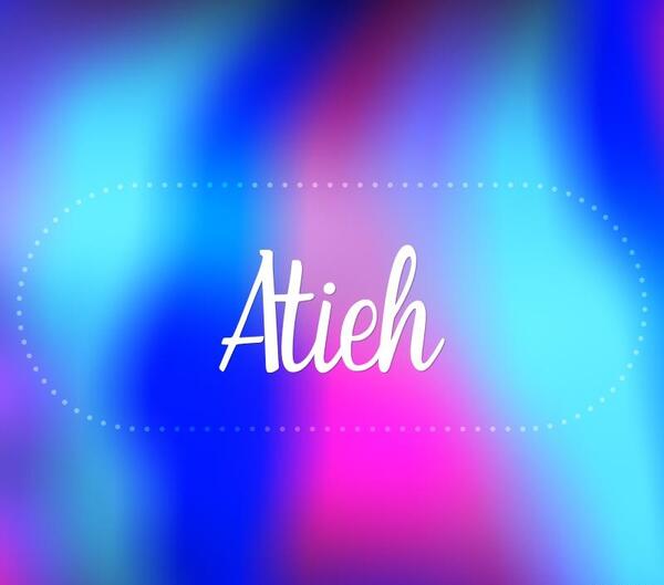 عکس نوشته اسم عطیه