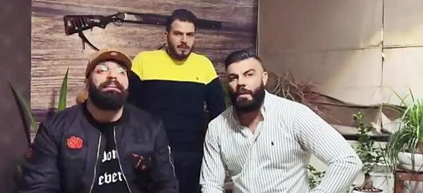 عکس امیر علی اکبری با حمید صفت